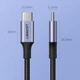 Кабель UGREEN US316 USB Type-C to USB Type-C 100W Fast Charge Cable Aluminum Case with Braided 3m Black (90120) - изображение 10