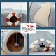 Будиночок для кота Smart Comfort Animals GX-97 оливковий ігровий комплекс Будиночок для кішки з секретним тунелем - зображення 5