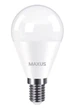 Лампа світлодіодна 5W E14 MAXUS G45 4100K 220V - зображення 2