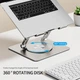 Подставка для ноутбука VHG LS652 складная поворотная 360°C Rotatable Laptop Stand Silver - изображение 3