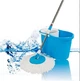 Набір для прибирання Spin MOP Універсальня швабра з віджимом-центрифугою і відром Синій - зображення 1