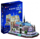 Puzzle 3D CubicFun Katedra Notre Dame LED (L173h) - obraz 1