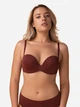 Бюстгальтер с Push-up бесшовный brabrabra Цветной Комфорт SLZ19801225 80D Бордовый (6907200047931) - изображение 1