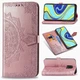 Чехол Vintage для Xiaomi Redmi Note 9 Pro Max книжка кожа PU розовый - изображение 1