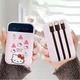 УМБ Powerbank портативная зарядка Hello Kitty 10000 mAh с чехлом Hello Kitty и в подарочной упаковке Розовый - изображение 5
