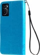 Чохол книжка OPPO A96 Кіт та Дерево Light Blue (30472-0B) - зображення 2