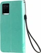 Чехол книжка Vivo Y33s Кот и Дерево Turquoise (30468-32) - изображение 2