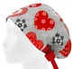 Медицинская шапочка женская HeadwearUniverse универсальная принт Сердца на сером - изображение 3