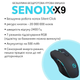Мышь беспроводная, бесшумная игровая SENOIX™ Silent X9 Pro bluetooth + 2.4 gHz, с аккумулятором и подсветкой - изображение 7