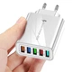 Сетевое Зарядное Устройство (блок питания)QC 3.0 на 5-USB порта + кабель USB 6A для зарядки белый (ML082-1) - изображение 4