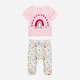 Детский летний комплект (футболка + штаны) для девочки Minoti Garden 1 35593BAB 56-62 см Разноцветный (5059030668655) - изображение 1