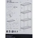 Стелаж Toomax 4 полиці cm. 80x40x138h black (5140) - зображення 6