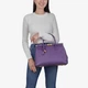 Сумка женская кожаная саквояж средняя Regina Notte Travel bag 3201 Фиолетовый - изображение 2