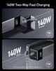 Портативный аккумулятор Anker 737 Power Bank (PowerCore 24K) 24000mAh 140W (A1289011) Black - изображение 2