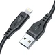 Кабель USB - Lightning ACEFAST C3-02 2.4A 1.2m черный (AFC3-02B) - изображение 1