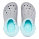 Зимові утеплені крокси Crocs Baya Lined Fuzz-Strap Clogs 40-41 р 25.8-26.7 см Сірі з бірюзовим 206633-0IG M8/W10 Grey/Ice blue - зображення 4