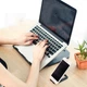 Подставка для ноутбука VHG A25 складная version 2 Folding Laptop Stand Black - изображение 3