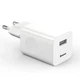 Мережевий зарядний пристрій адаптер BASEUS For Qi Quick Charge 1USB 2.4A QC 3.0 з функцією швидкої зарядки White - зображення 1