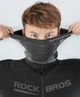 Баф маска RockBros WB013 на пол лица теплый ветрозащитный солнцезащитный (782130109) Черный с серым - изображение 6