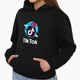 Детский худи ТикТок (TikTok) Черный (9298-1712) 164 см - изображение 1