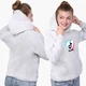 Детский худи ТикТок (TikTok) Светло-серый меланж (9298-1941) 164 см - изображение 4