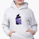 Детский худи Амонг Ас Фиолетовый (Among Us Violet) Светло-серый меланж (9298-2423) 140 см - изображение 3