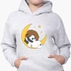 Детский худи Вся правда о медведях (We Bare Bears) Светло-серый меланж (9298-2894) 140 см - изображение 3