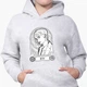 Детский худи БТС (BTS) Светло-серый меланж (9298-3279) 152 см - изображение 3