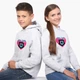 Детский худи Тиктокерский дом Дрим Тим Хаус (Dream Team House) Светло-серый меланж (9298-3033) 152 см - изображение 5