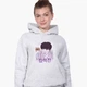 Детский худи БТС (BTS) Светло-серый меланж (9298-3259) 140 см - изображение 2