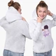 Детский худи БТС (BTS) Светло-серый меланж (9298-3259) 140 см - изображение 4