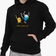 Детский худи Время приключений Фин и Джейк пес (Adventure Time Finn & Jake the dog) Черный (9298-1580-6) 116 см - изображение 1