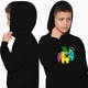 Детский худи Амонг Ас (Among Us) Черный (9298-2418-8) 140 см - изображение 2