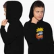 Детский худи Амонг Ас Наруто (Naruto Among us) Черный (9298-2424-7) 128 см - изображение 2