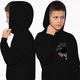Детский худи Тетрадь смерти Эл Лоулайт (Death Note L) Черный (9298-2824-10) 164 см - изображение 2