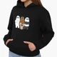 Детский худи Вся правда о медведях (We Bare Bears) Черный (9298-2892) 164 см - изображение 1