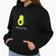 Детский худи Авокадо кот (Avocado Cat) Черный (9298-1372) 140 см - изображение 1