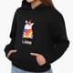 Детский худи Лайк Единорог (Likee Unicorn) Черный (9298-1037) 164 см - изображение 1