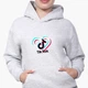Детский худи ТикТок (TikTok) Светло-серый меланж (9298-1942) 152 см - изображение 3