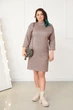 Теплое платье из двухсторонней ангоры Fashion Girl "Debra" 50-52 мокко - изображение 4