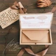 Gift box Happy Birthday с деревяной высечкой Незабываемый подарок любимой на свадьбу, день рождения, юбилей - изображение 2