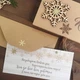 Gift box Craft winter деревяная снежинка Рождественская открытка с конвертом внутри - изображение 1