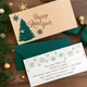 Gift box Winter time craft зелений Новорічна листівка з ялинкою. Ручна робота - зображення 2