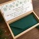 Gift box Winter time craft зелений Новорічна листівка з ялинкою. Ручна робота - зображення 7