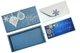 Gift box Christmas shine синий Новогодняя открытка с конвертом внутри - изображение 5