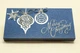 Gift box Christmas shine синий Новогодняя открытка с конвертом внутри - изображение 7