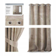 Штора блек-аут на люверсах AmeliaHome Velvet 140 х 270 см (13050715449) бежевий - изображение 1