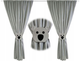 Штори для дитячої кімнати Eseli Grafit Koala 145 х 160 см (13163069028) графіт, 2шт - изображение 1