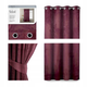 Штора блек-аут на люверсах AmeliaHome Velvet 140 х 270 см (13050715639) бордовий - изображение 1