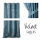 Штора блек-аут на люверсах AmeliaHome Velvet 140 х 270 см (13050715564) блакитний - изображение 5